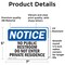 Signmission No Public Restroom Do Not Enter Private Residence OSHA Notice Sign, Vinyl Decal, 7in W x 5in L, 2PK OS-2PACK-NS-D-57-L-14764 - alternate 5